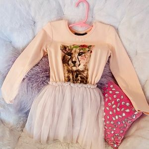 Girl’s size 6 Rock Your Kid Floral Cheetah Dress